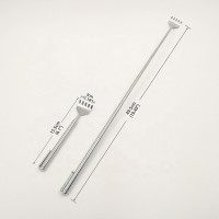 Body Massager Stainless Steel  Telescopic Extendable Back Scratcher With Pen Clip