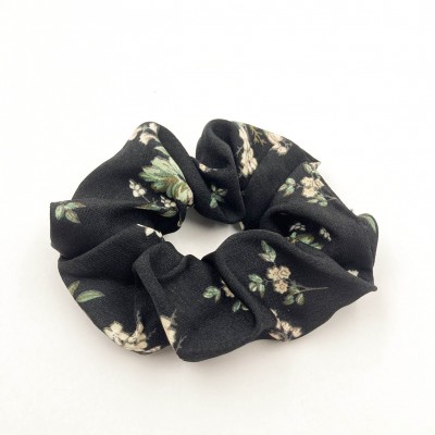 women elastic hair bands elegant elastic hair ties flower pattern hair scrunchies