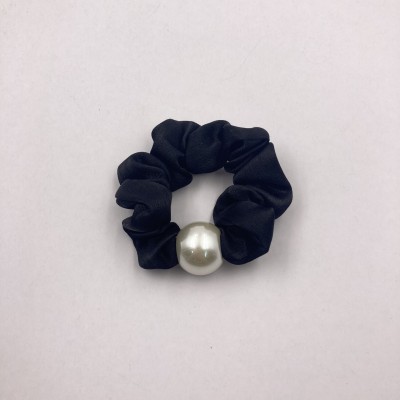 women elastic hair bands cute girl hair ties white pearl hair scrunchies