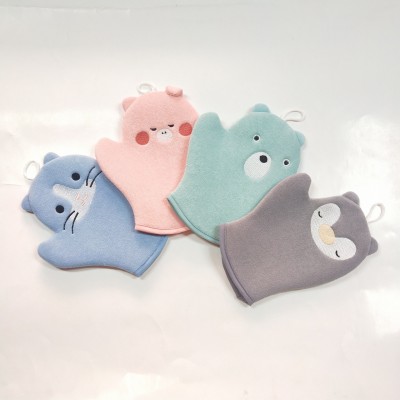 Spa Viscose Bath Mitt & Cute Animal Body Exfoliating Glove for Kids & Bath Scrub Glove Bath Exfoliating Glove