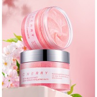 O'GULIA Cherry Blossom Milk Extract Body Scrub Bath Salt Whole Body Exfoliating Scrub Acne Slimming Cleanse Body Bath Salt