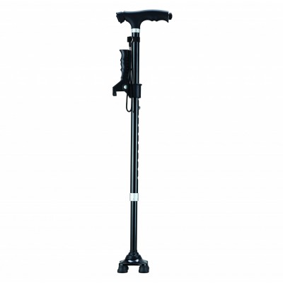 Aluminium Walking Stick with LED light and auxiliary handle