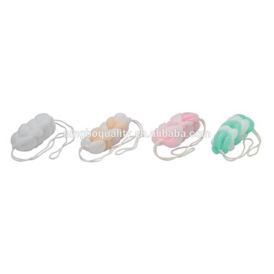 Shaped Long Baby Mesh Bath Sponge Bath Puff