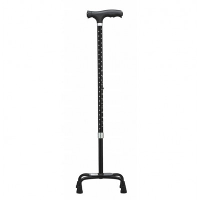 Eldery Adjustable walking stick with flashlight and four legs