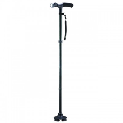 Versatility elderly magic cane folding walking stick with led flashlight