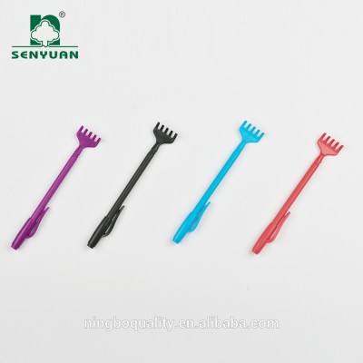 China cheap Custom Metal mini back scratcher with Pen clip