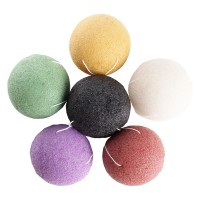 Wholesale price colorful konjac sponge organic